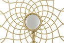 Decorazione Glam Ring 25,5x10x39,5 cm in Ferro Oro