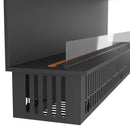 Camino a Vapore Elettrico da Incasso Invapo Inside C2200 Effetto Fiamma 3D in Acciaio Nero      