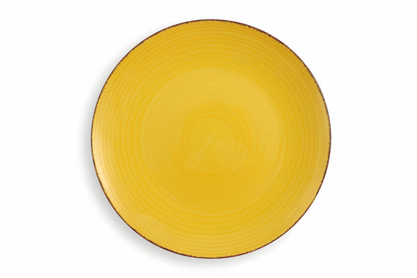 prezzo Set 6 Piatti Piani Ø27,5x3 cm in Gres Villa d'Este Home Tivoli New Baita Gialli