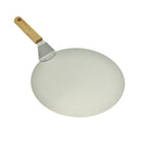 Spatola per Pizza Ø30,5x49 cm in Acciaio Inox con Manico in Legno      