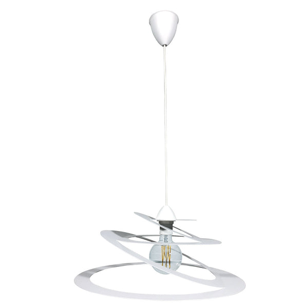online Sospensione 1xE27 Montatura Tonda Bianco E-Energy Eleonora