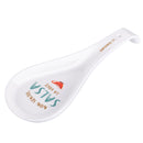 Poggiamestolo Salsa 26,5x10x3 cm in New Bone China VdE Tivoli 1996 Le Travisate Bianco