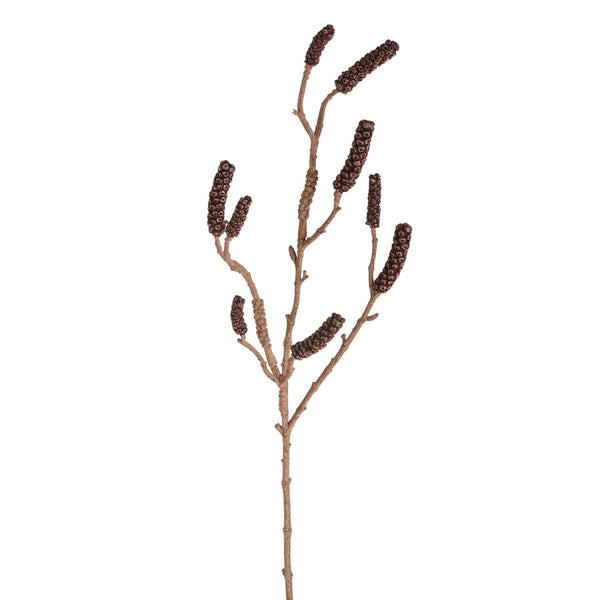 prezzo Set 3 Rami Artificiali di Callistemone Altezza 88 cm Marrone/Ciliegia/Bordeaux