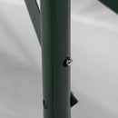 Set Birreria da Giardino Pieghevole Tavolo 105x69x64 cm 2 Panche in Polietilene Verde