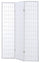Paravento Separè 3 Pannelli 130,5x178cm in Legno Tosini Bianco