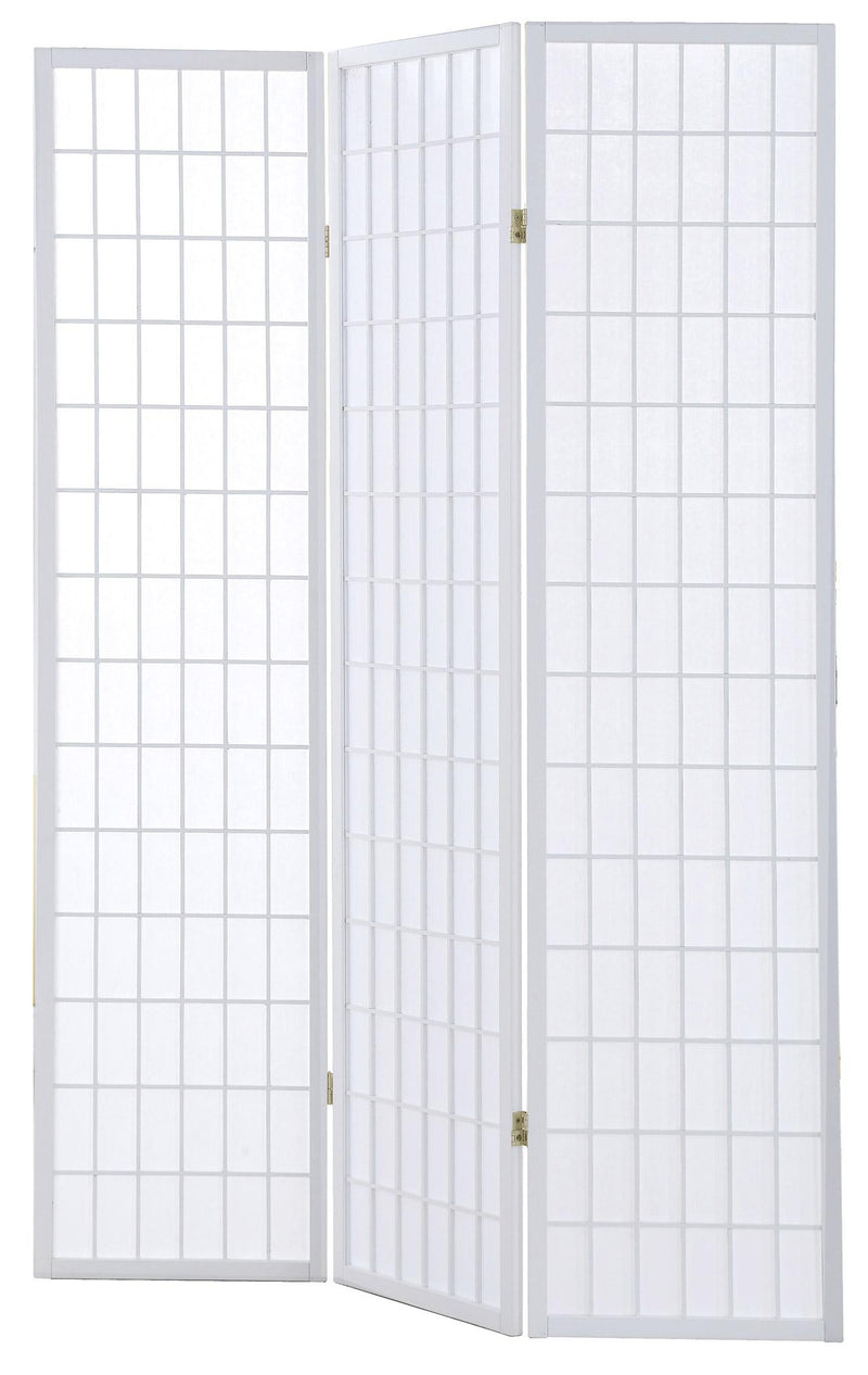 Separe' Paravento bifacciale Cosmo in tela di cotone e legno - alta qualita' | 3 pannelli: 135,6 x 176 x 3,1cm