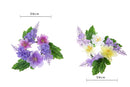 Set 8 Giro Candele Lavanda Dalie Ø 8 cm 
