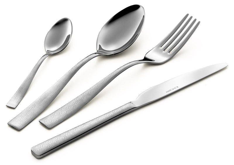 Servizio Set di Posate 24 Pezzi in Acciaio Eme Infinity Seamless
