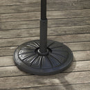 Base per Ombrellone Rotonda Ø43cm da 13kg  per Pali da 38mm e 48mm  in Cemento Nero