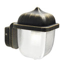 Lampada Applique Quadra Colore Nero e Oro per Esterno Linea Short Sovil