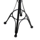 Posacenere da Esterno in Acciaio 34x34H116cm Nero