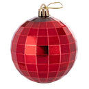 Set 8 Palle di Natale Ø8 cm in Plastica Rosso