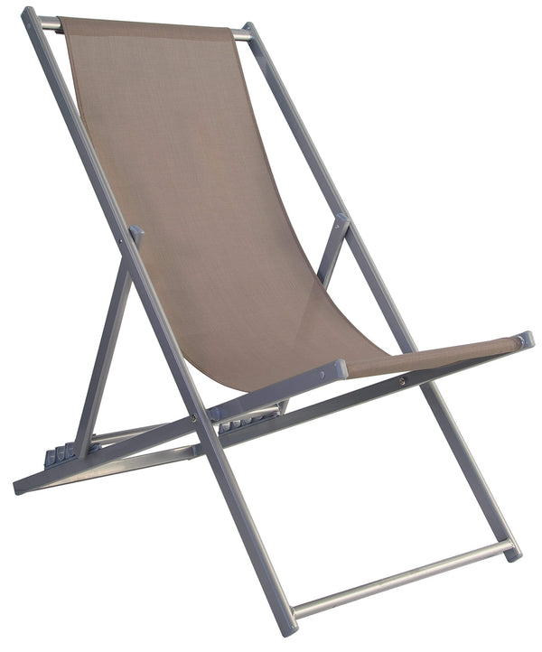 online Sedia Sdraio Pieghevole 128x58x48 cm in Alluminio e Textilene Talpa