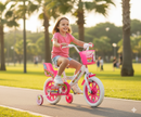 Bicicletta per Bambina 12" 1 Freno Gomme in EVA Unicorno Bianca/Rosa