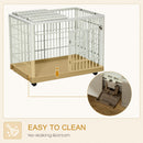 Gabbia per Cani 81x55,5x62,5 cm in ABS e PP Beige
