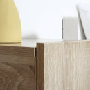 Set 2 Comodini Sospesi 40x30x15 cm Design Moderno Color Legno