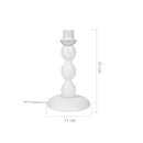 Lampada da tavolo Laguna  legno naturale bianco