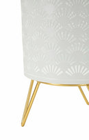 Porta Vasi Carly Coppia Ø16x20 cm - Ø13x20 cm in Ferro Oro      