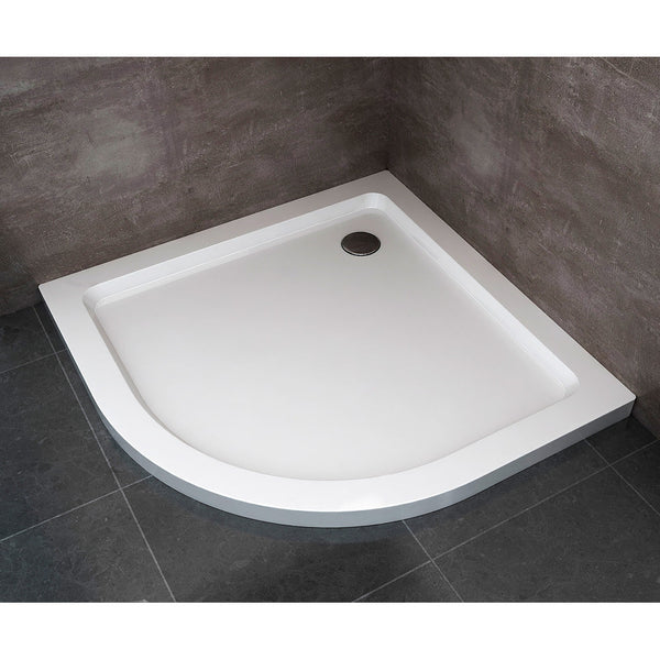 online Piatto Doccia Semicircolare H5cm in ABS Rinforzato Bianco Varie Misure