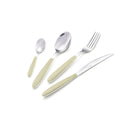 Servizio Set di Posate 24 pezzi in Acciaio Inox Eme Vero Avorio 81