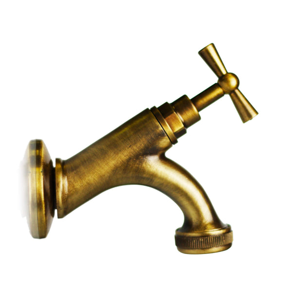 sconto Rubinetto per Fontane in Ottone Brunito con Rosone