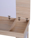 Scrivania da Ufficio Salvaspazio con Piano Sollevabile in Legno Bianco 120x60x74 cm 