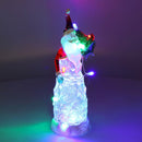 Pupazzo Babbo Natale a Forma di albero con luci cm Ø9,5xh29