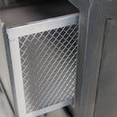 Mobile Emeric 132,5x37,5x82 h cm in Acciaio Grigio