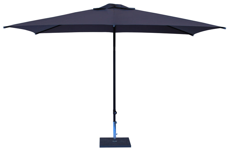 Ombrellone da Giardino 3x2 m Palo Ø38 mm in Alluminio Tessuto Poliestere Trend Antracite