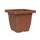 Vaso Quadrato Indoor e Outdoor Tera Nazca Clay 39x39 cm in Plastica Riciclata Argilla