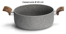 Batteria di Pentole 5 Pezzi in Alluminio Antiaderente Olympia Woody
