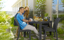 Tavolo da Giardino 95x95x74,5 cm in Resina Keter Quartet Antracite