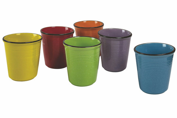 acquista Set 6 Bicchieri Acqua in Ceramica 350 ml Villa d'Este Home Tivoli Baita