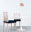 Set 2 Coprisedie Elasticizzati in Poliestere Blu Scuro 