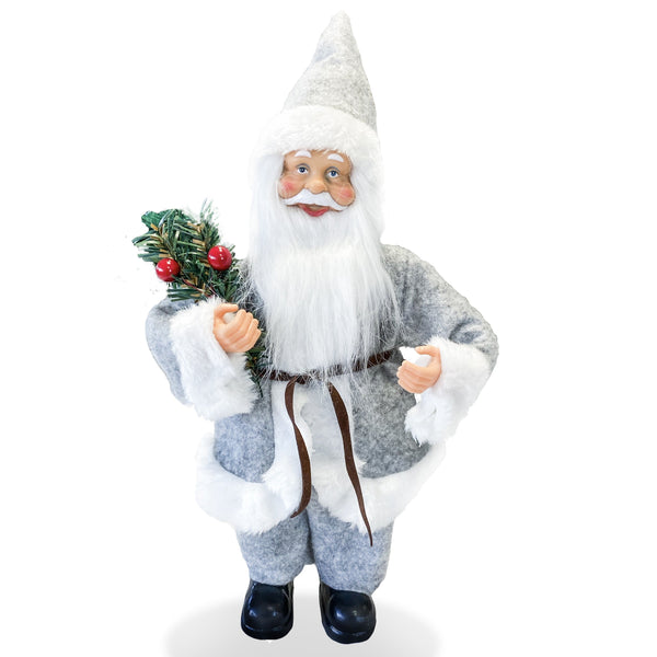 Pupazzo Babbo Natale H30 cm Grigio online