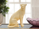 Statua Leopardo Oro 23x15,5x29 cm in Poliresina 