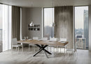 Tavolo Allungabile 160-420x90x77 cm Volantis Premium Noce Telaio Antracite 