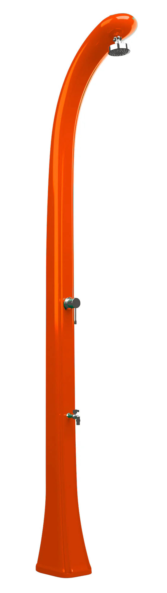 prezzo Doccia Solare da Esterno Giardino 20L Miscelatore e Lavapiedi Arkema Happy One Arancio