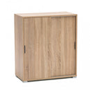 Mobiletto 2 Ante Scorrevoli 75x38x85 h cm in Truciolare bilaminato Naturale