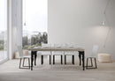 Consolle Allungabile 90-196x40x77 cm Paxon Small Premium Cashmere Telaio Antracite 