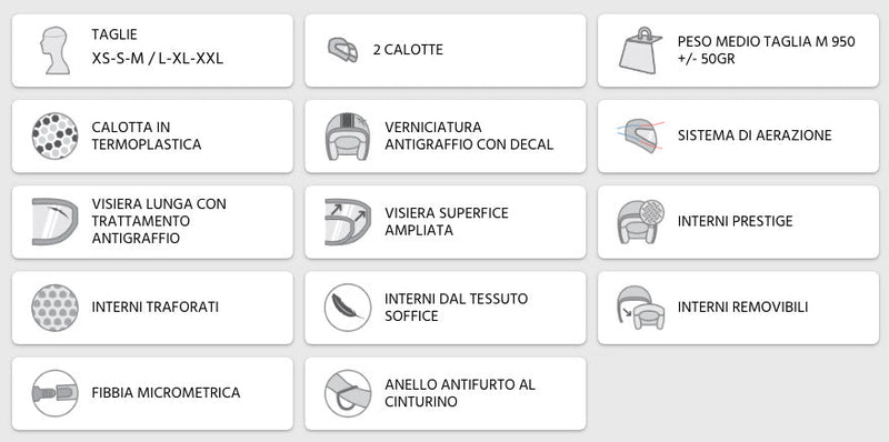 Casco Demi-Jet per Scooter Visiera Lunga CGM Positano 107V Bianco Varie Misure