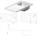 Lavatoio e Coprilavatrice in PVC 109x60x89 cm Forlani Esterni Roc Lato Destro