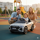 Macchina Elettrica per Bambini 12V Licenza Ufficiale Audi SQ8 E-Tron con Telecomando e Sedile Pelle Grigio