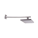 Soffione Doccia Quadrato da Parete in Ottone Linear Cromato