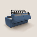 Divano Letto 3 Posti 186x92x96 cm in Tessuto Blu