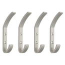 Appendiabiti da Parete Nelson Imballo 1 Pezzo Anodizzato Opaco Alluminio Emuca