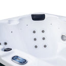 Vasca Monoblocco Cleopatra per 3 Persone 181x164x88 cm in Acrilico Color Legno      