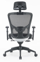 Sedia Poltrona Direzionale da Ufficio in Tessuto e Rete Philadelphia Nera