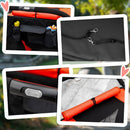 Passeggino per Cani Taglia Media e Grande 112x65x100 cm Pieghevole con Ingressi a Cerniera Rosso e Nero  