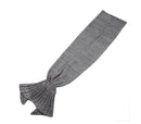 Coperta in Acrilico 180x100 cm Coda di Sirena Grigio